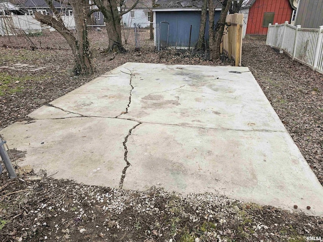 view of patio with fence
