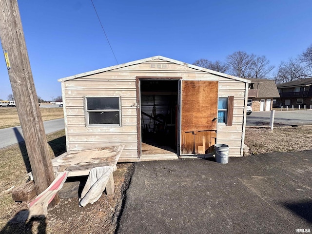 view of outbuilding with an outdoor structure