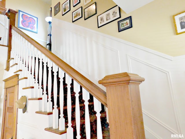 view of staircase