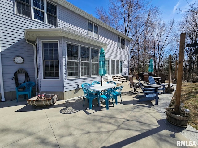 view of patio with entry steps