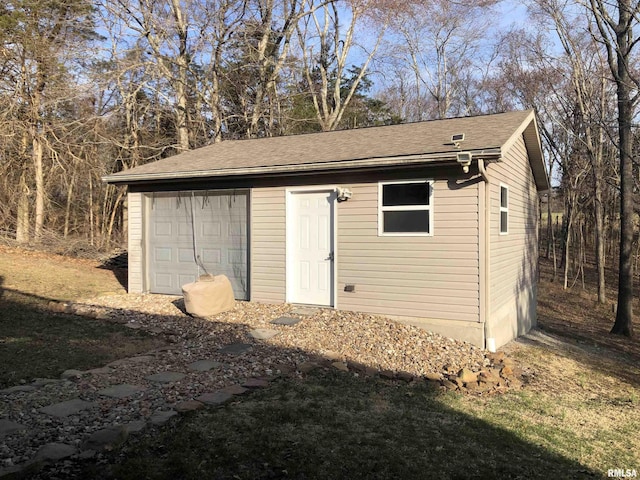 view of outbuilding featuring an outdoor structure