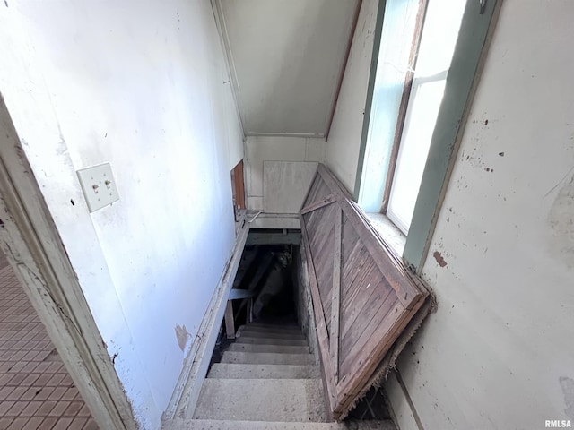 view of stairway