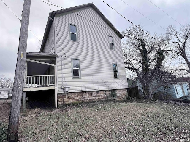 view of side of home