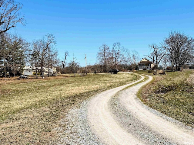 view of street with driveway