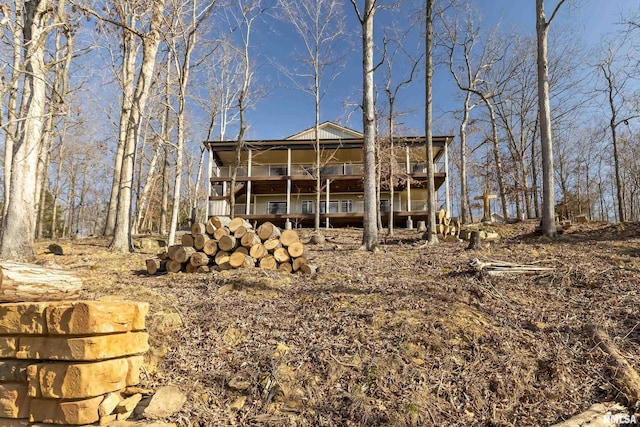 view of rear view of property