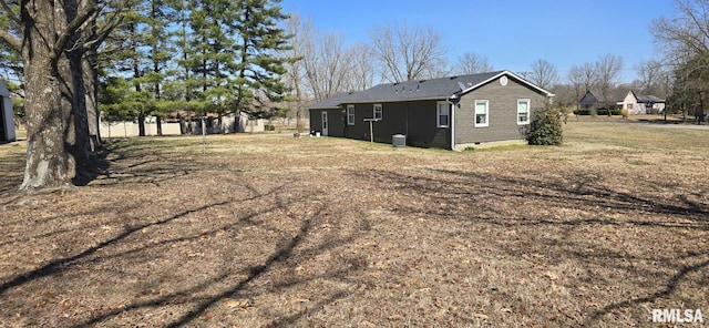 exterior space with crawl space