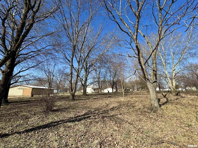 view of yard featuring an outbuilding