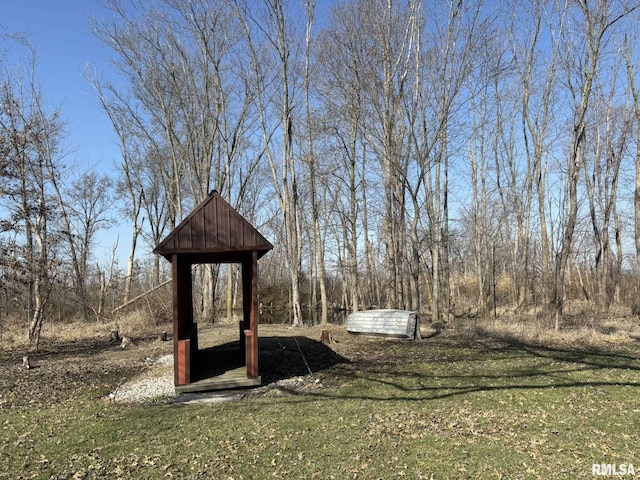 view of community featuring a lawn