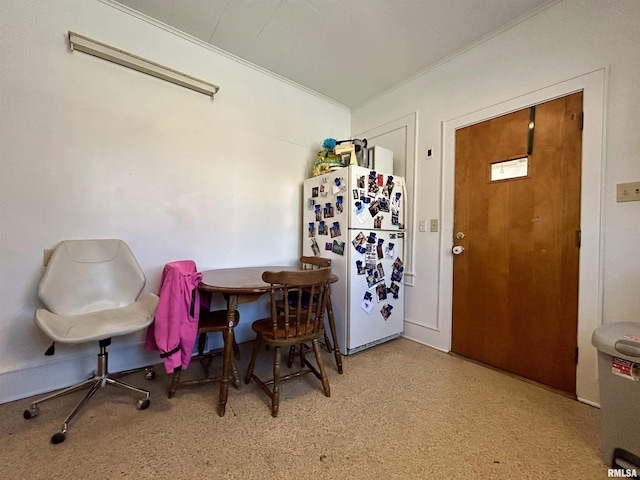 view of dining room