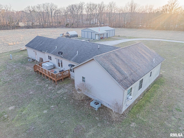 2814 Chouteau Ave, Odin, IL 62870 - birds eye view of property with a forest view