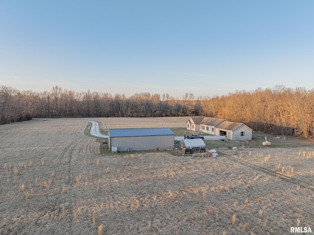 2814 Chouteau Ave, Odin, IL 62870 - bird's eye view featuring a rural view and a view of trees