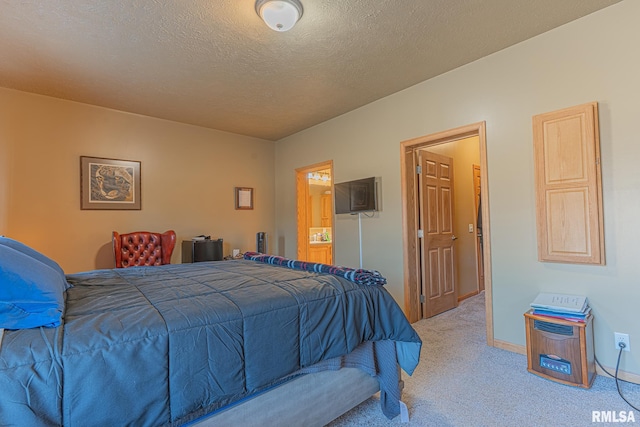 2814 Chouteau Ave, Odin, IL 62870 - bedroom featuring a textured ceiling and carpet
