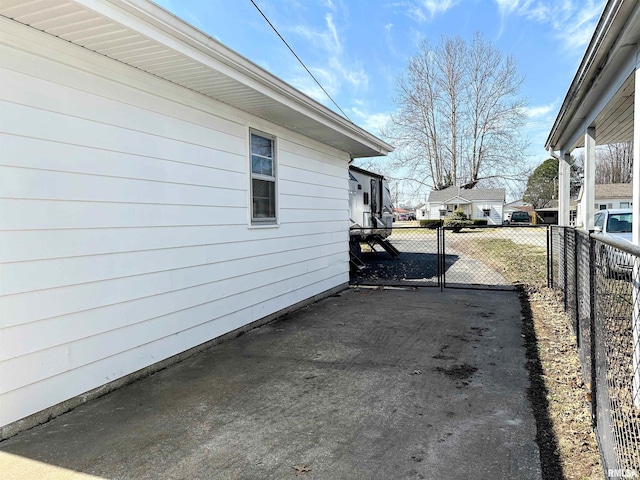 exterior space featuring fence