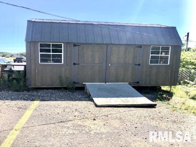 view of shed