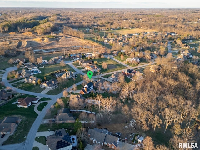 birds eye view of property featuring a residential view
