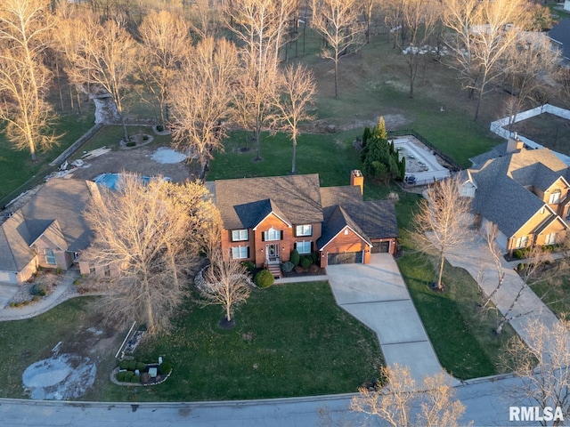 birds eye view of property