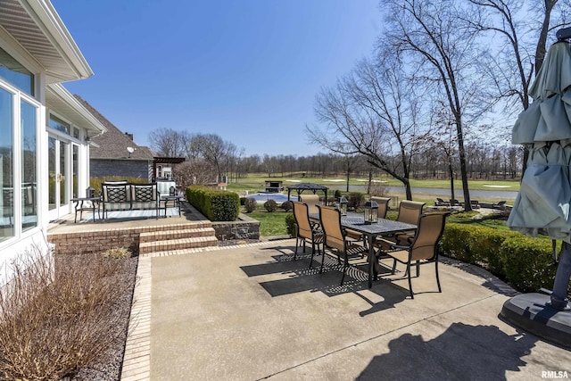 view of patio / terrace with outdoor dining area