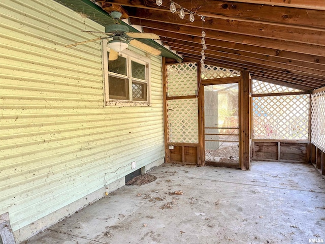 607 S Skyline Dr, Carbondale, IL 62901 - view of patio featuring a ceiling fan