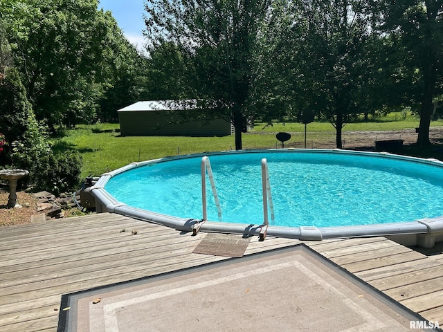 6180 Reevesville Rd, Grantsburg, IL 62943 - outdoor pool with a yard
