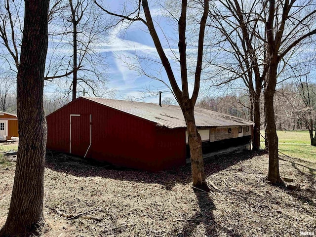 6180 Reevesville Rd, Grantsburg, IL 62943 - view of pole building