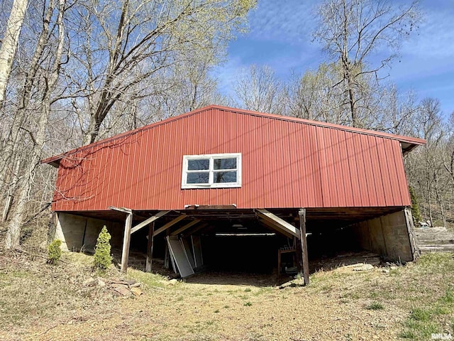 6180 Reevesville Rd, Grantsburg, IL 62943 - view of outdoor structure
