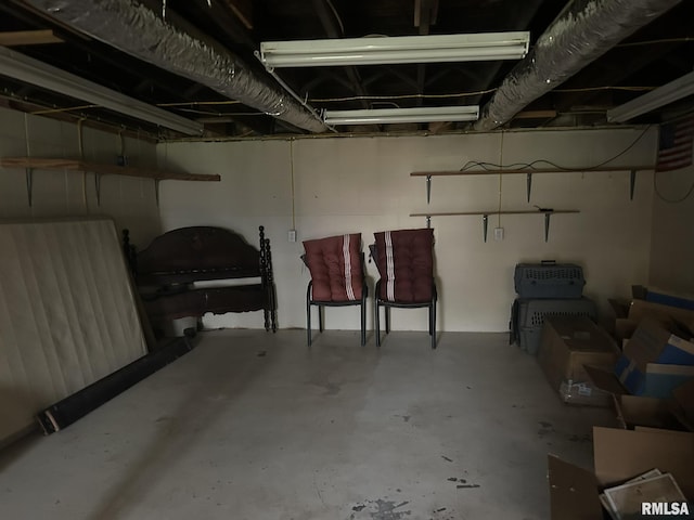 6180 Reevesville Rd, Grantsburg, IL 62943 - view of unfinished basement