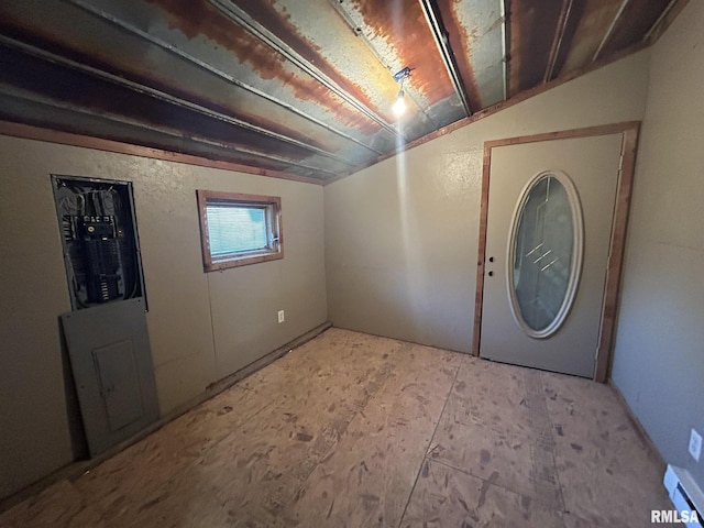 6180 Reevesville Rd, Grantsburg, IL 62943 - basement with baseboard heating
