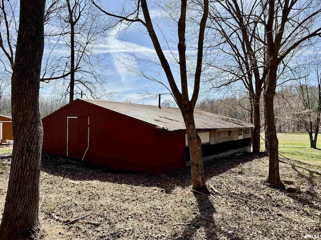 6180 Reevesville Rd, Grantsburg, IL 62943 - view of pole building