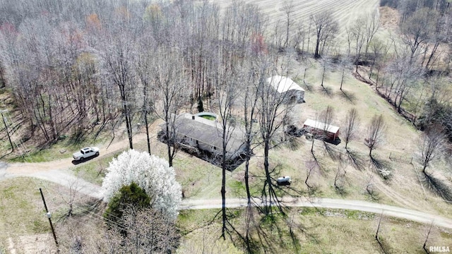 6180 Reevesville Rd, Grantsburg, IL 62943 - aerial view of sparsely populated area