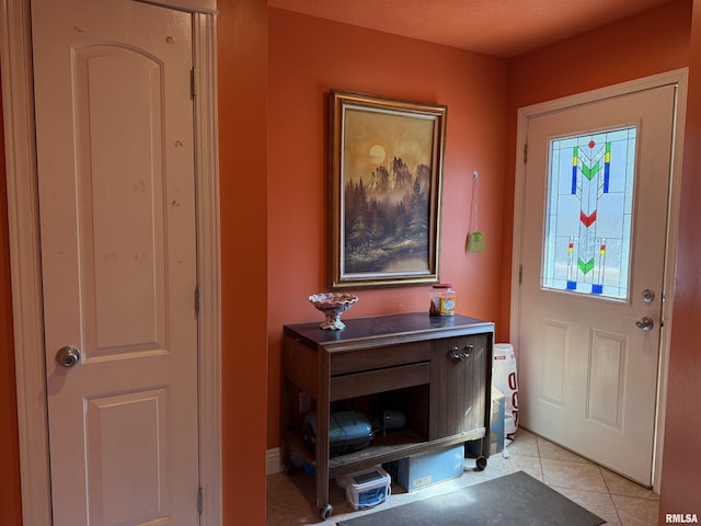 6180 Reevesville Rd, Grantsburg, IL 62943 - entryway with light tile patterned floors