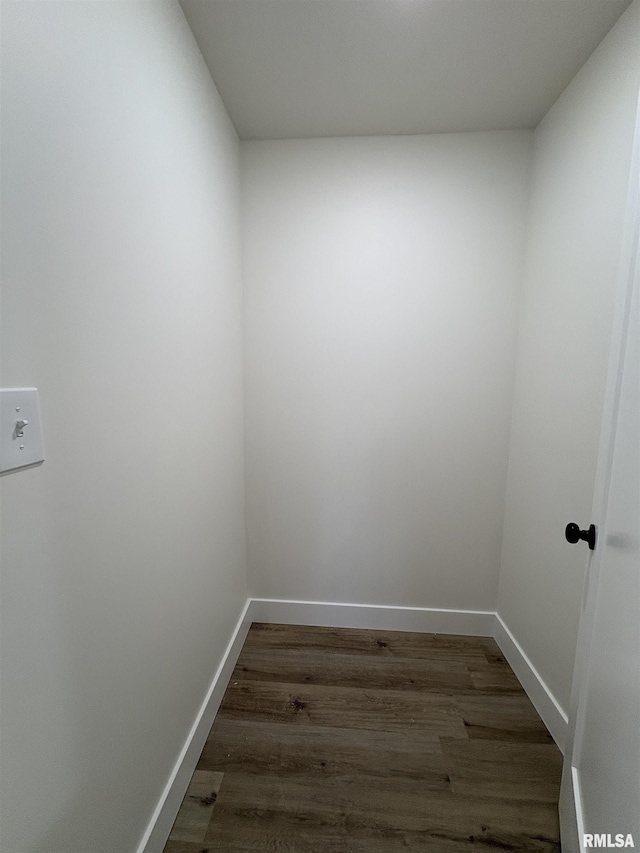 209 Madison St, Cambria, IL 62915 - spare room with dark wood-style flooring and baseboards