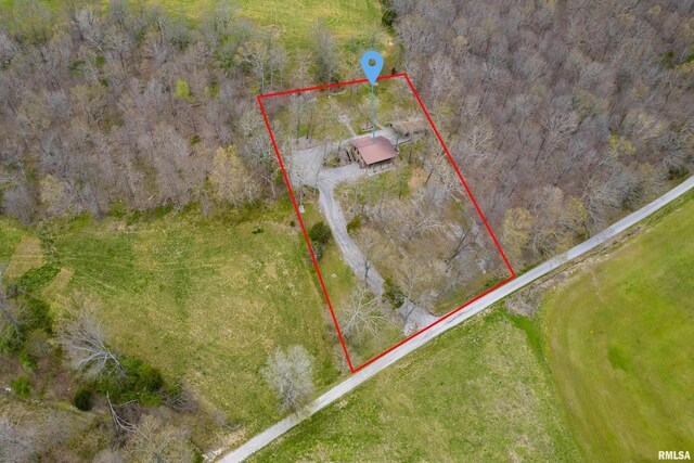 320 Nelson Ln, Grantsburg, IL 62943 - birds eye view of property