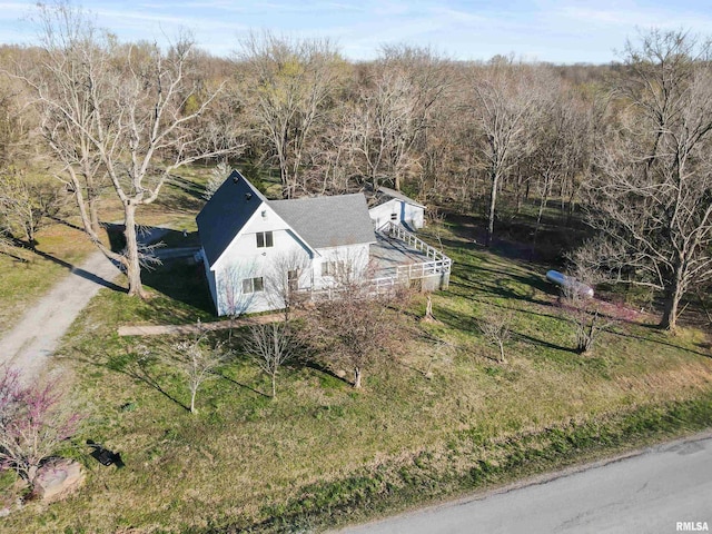 125 Central Hill Rd, Grantsburg, IL 62943 - drone / aerial view