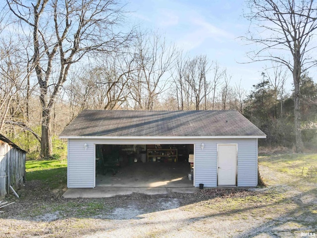 125 Central Hill Rd, Grantsburg, IL 62943 - view of detached garage
