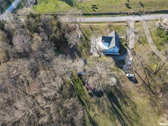 125 Central Hill Rd, Grantsburg, IL 62943 - drone / aerial view