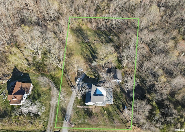 125 Central Hill Rd, Grantsburg, IL 62943 - aerial view