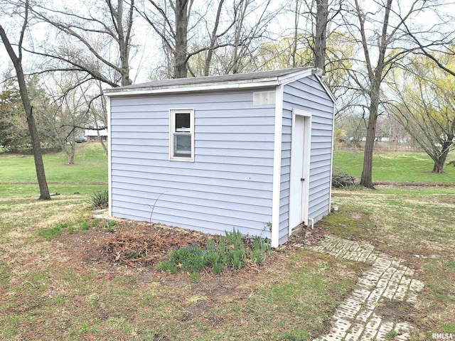 view of shed