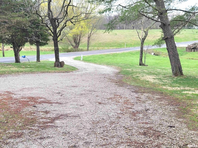 surrounding community with a yard
