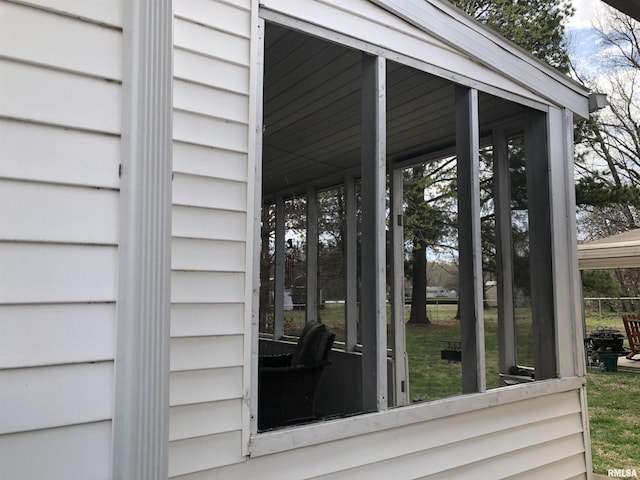 view of exterior details