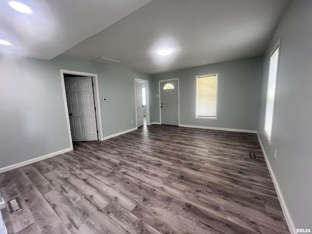 421 N 18th St, Herrin, IL 62948 - entrance foyer featuring baseboards and dark wood-style flooring