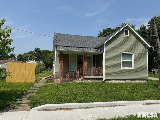421 N 18th St, Herrin, IL 62948 - view of front facade with a porch and a shingled roof