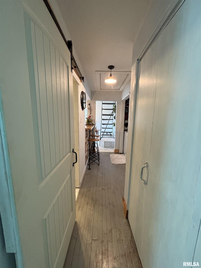 205 N Bentley St, Marion, IL 62959 - hallway featuring hardwood / wood-style floors