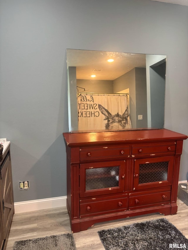 17116 Old Town Dr, Sesser, IL 62884 - details featuring baseboards and wood finished floors