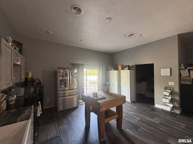 17116 Old Town Dr, Sesser, IL 62884 - rec room featuring dark wood finished floors, visible vents, and baseboards