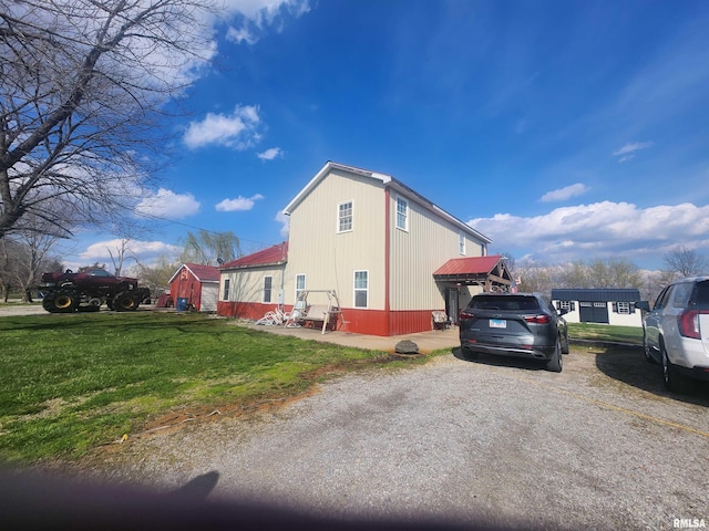 17116 Old Town Dr, Sesser, IL 62884 - view of side of home featuring a lawn