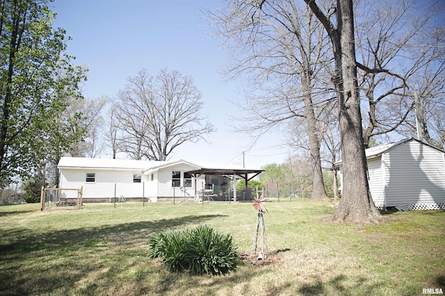 11648 Trolley Line Rd, Marion, IL 62959 - view of yard with fence