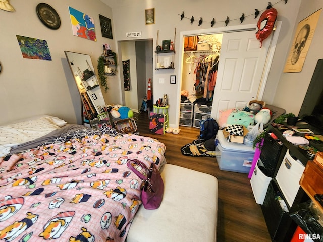 609 S Poplar St, Carbondale, IL 62901 - bedroom with a closet and wood finished floors