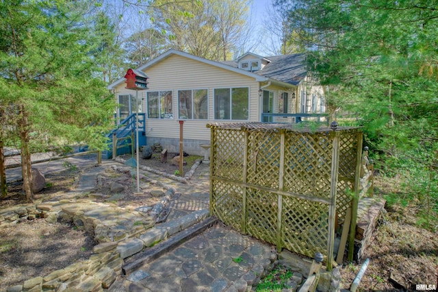 view of back of property