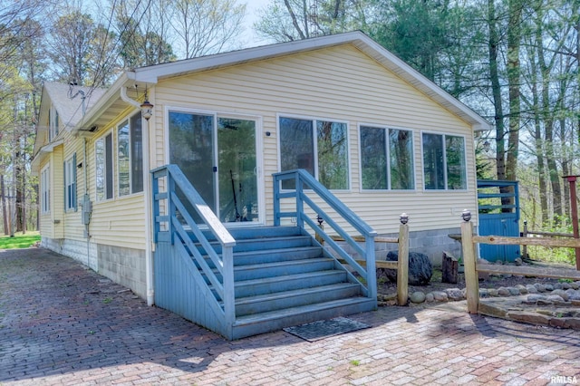 view of back of property