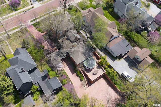 bird's eye view featuring a residential view
